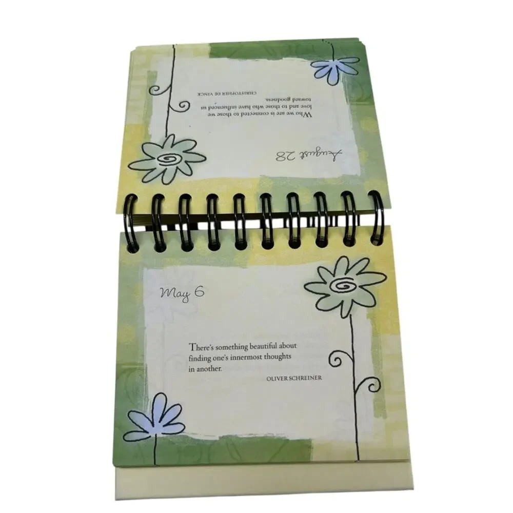 Thank you for Being a Friend Perpetual Desk Calendar Spiral Bound